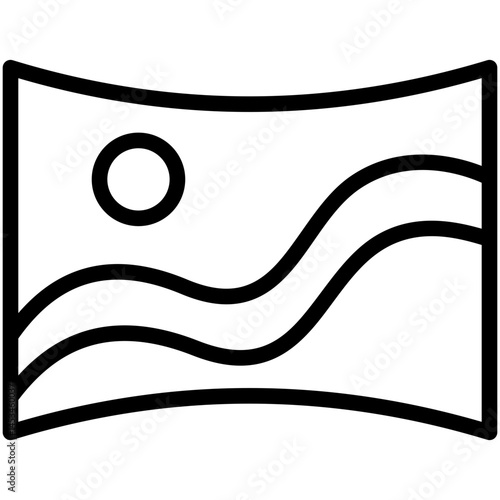 panorama line icon