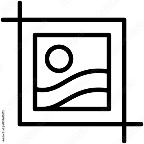 crop line icon