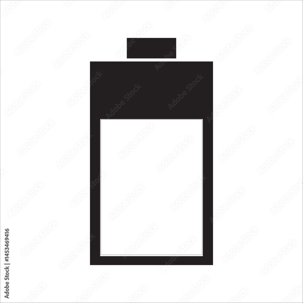 Battery icon set. Low battery power indicator. on white background Battery icon set. Low battery power indicator. on white background