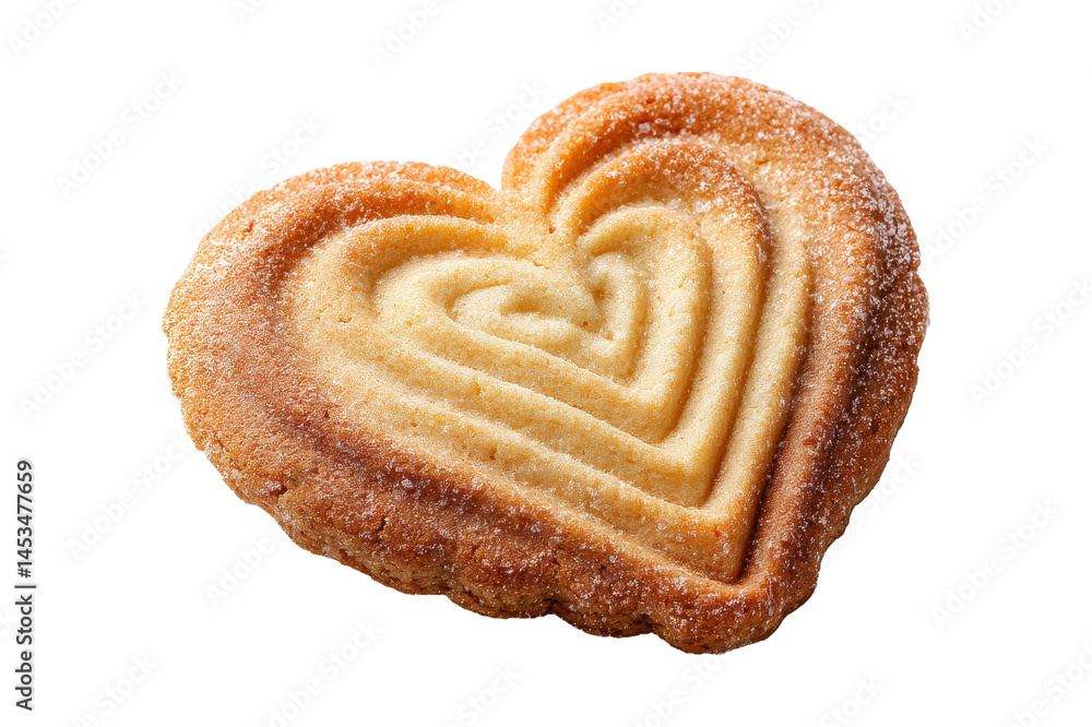 Fototapeta premium Warm heart-shaped cookies in focus