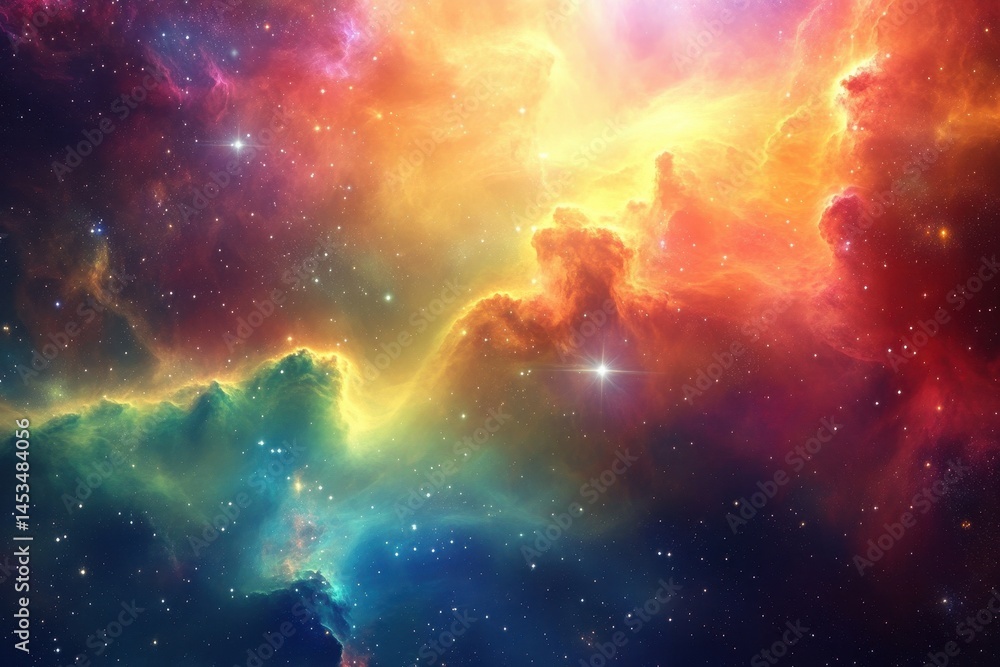 Colorful abstract space background for creative presentations and digital designs, Colorful space abstract background, for presentation ing background