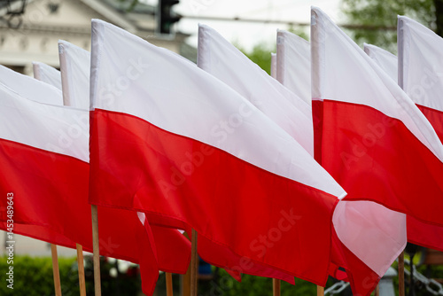 Obraz na płótnie Flaga Polski w salonie