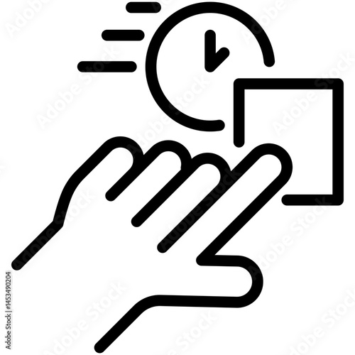 press hold line icon