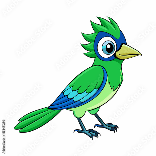  green jay white background