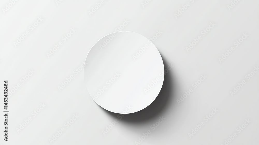 White plate on white background White plate on white background