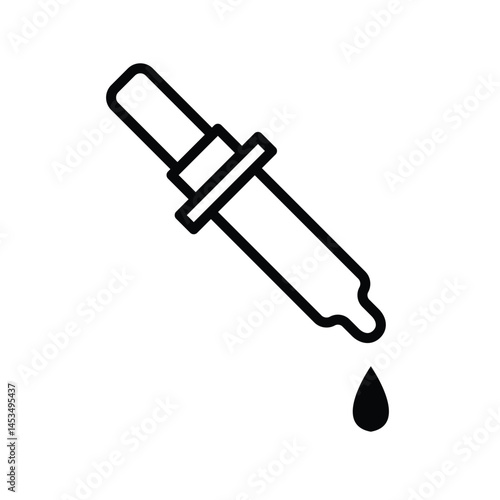 dropper icon , template, flat, design, vector, illustrations, education, style, trendy, collections