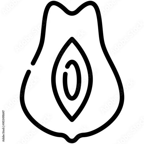 chayote line icon