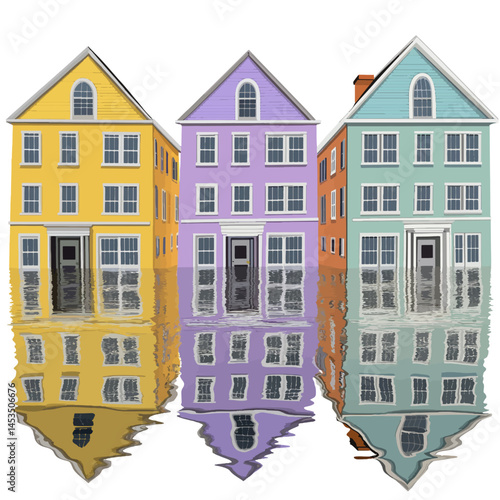 Vector illustration of a flood 