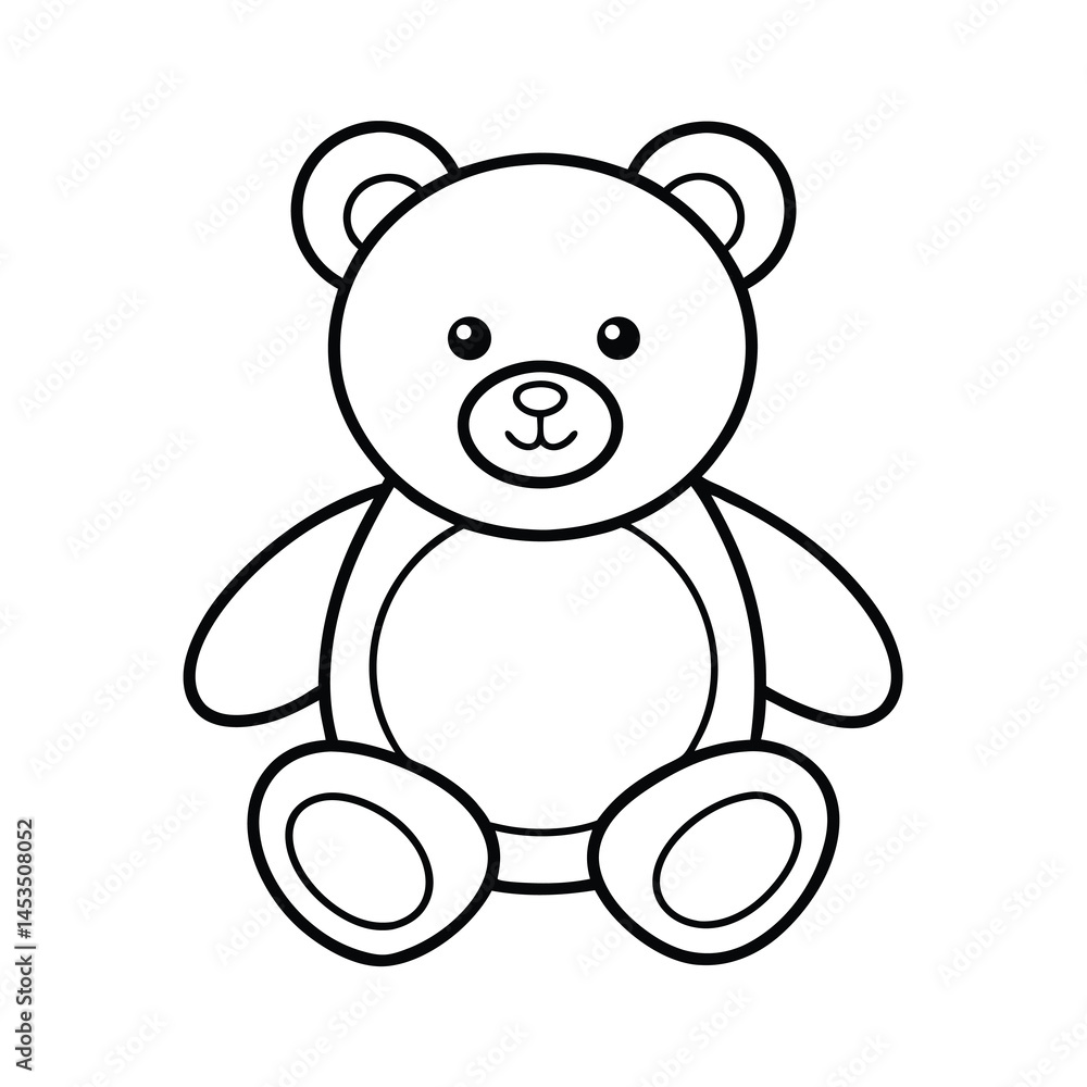 Fototapeta premium teddy bear vector illustration