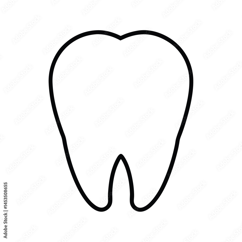 Obraz premium vector tooth icon