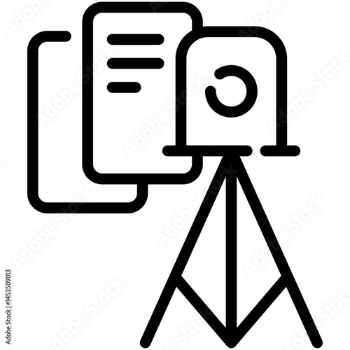 surveyor line icon