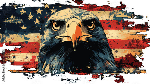Soaring Patriotism – USA Eagle Poster