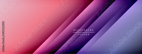 Abstract gradient background. Pink, purple hues overlap creating dynamic layers. Modern design element for digital projects.