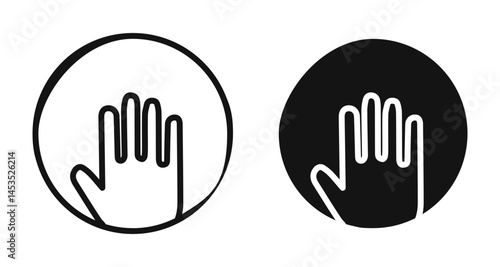 Voluntary service icon. Vector outline illustration. vector logo template