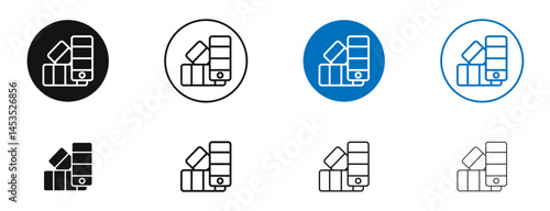 Swatches icon. Vector outline illustration. vector logo template