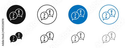 QNA icon. Vector outline illustration. vector logo template