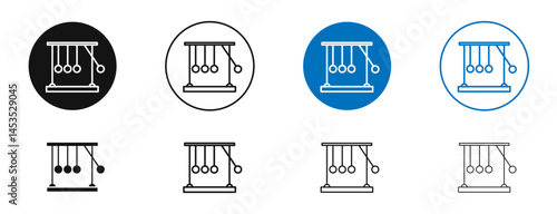 Momentum icon. Vector outline illustration. vector logo template