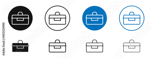 Lunch box icon. Vector outline illustration. vector logo template