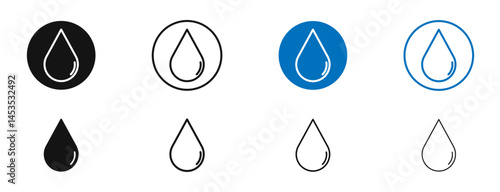 Drop icon. Vector outline illustration. vector logo template