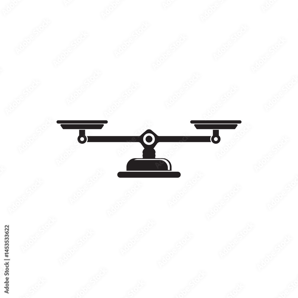 Balance scale icon vector illustration design Balance scale icon vector illustration design