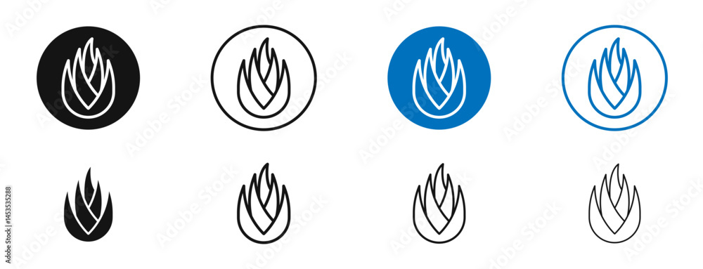 Aloe vera icon. Vector outline illustration. vector logo template Aloe vera icon. Vector outline illustration. vector logo template