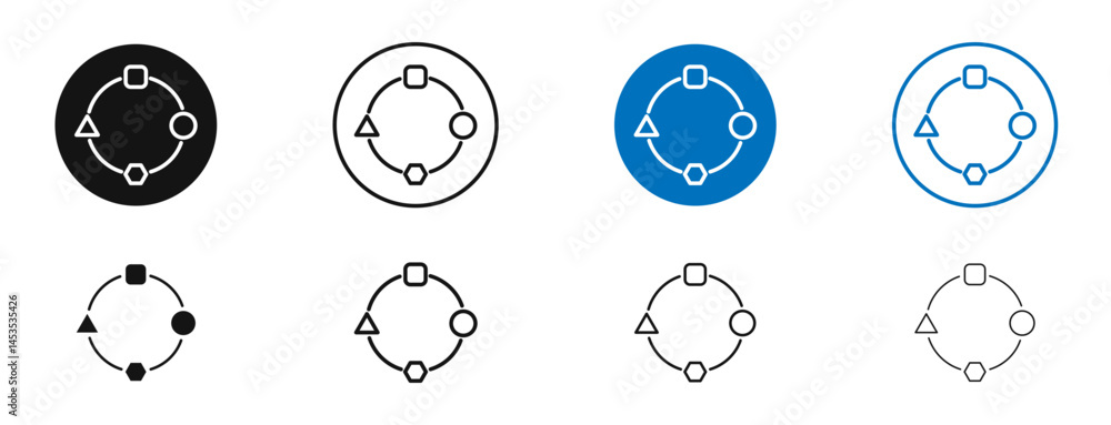 Adaptation icon. Vector outline illustration. vector logo template Adaptation icon. Vector outline illustration. vector logo template