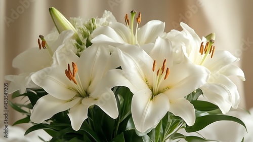 White Lilies Bouquet, Soft Light