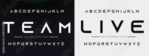 Creative modern urban alphabet font. Digital abstract moslem, futuristic, fashion, sport, minimal technology typography. Simple numeric vector illustration