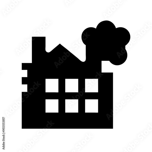 Icon of a damaged building to signify destruction or disrepair
