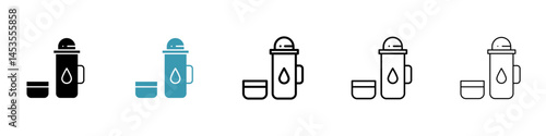 thermos icon. Design for web and mobile app. Vector illustration