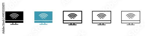 smart Television icon. Design for web and mobile app. Vector illustration