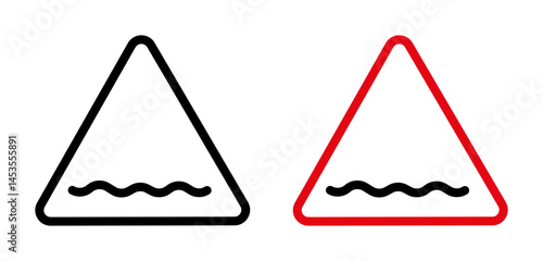 rough road icon. Design for web and mobile app. Vector illustration