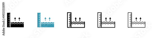 sea level icon. Design for web and mobile app. Vector illustration