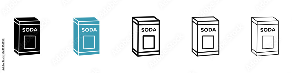 baking soda icon. Design for web and mobile app. Vector illustration baking soda icon. Design for web and mobile app. Vector illustration