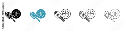 car ignition icon. Design for web and mobile app. Vector illustration