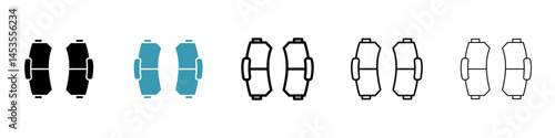 car brake pad icon. Design for web and mobile app. Vector illustration