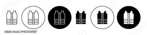 Vest jacket icon. Design for web and mobile app. Vector illustration