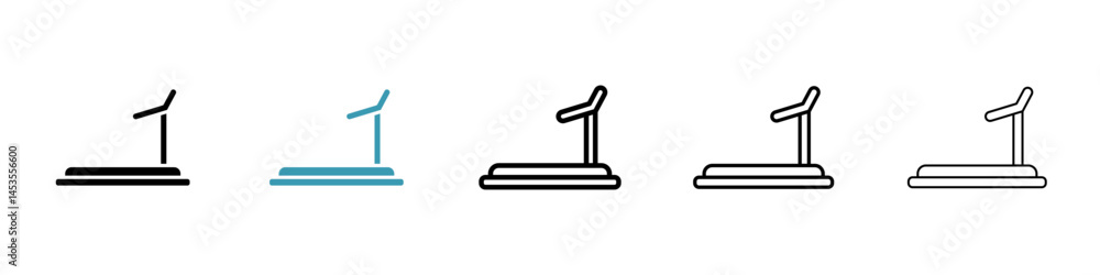 Treadmill icon. Design for web and mobile app. Vector illustration Treadmill icon. Design for web and mobile app. Vector illustration