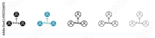 Third party icon. Design for web and mobile app. Vector illustration
