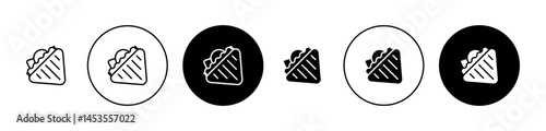 Sandwich icon. Design for web and mobile app. Vector illustration