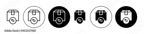 Return purchase icon. Design for web and mobile app. Vector illustration