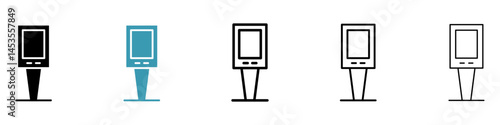 Kiosk icon. Design for web and mobile app. Vector illustration