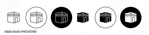 Kaaba icon. Design for web and mobile app. Vector illustration