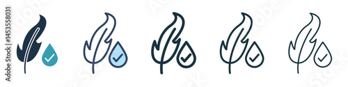 Hypoallergenic tested icon. Design for web and mobile app. Vector illustration