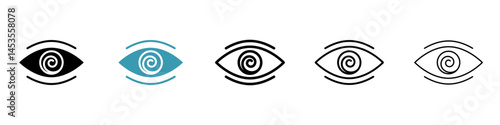 Hypnotic icon. Design for web and mobile app. Vector illustration