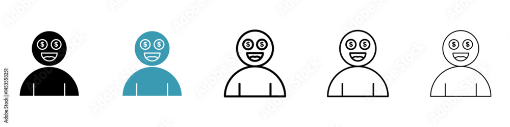 Greed icon. Design for web and mobile app. Vector illustration