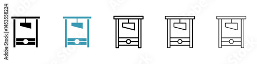 Guillotine icon. Design for web and mobile app. Vector illustration