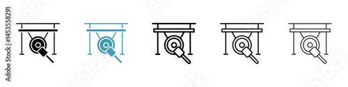 Gong icon. Design for web and mobile app. Vector illustration