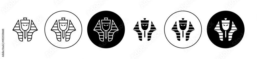 Egyptian pharaoh icon. Design for web and mobile app. Vector illustration