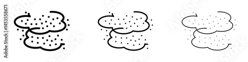 Dust icon. Design for web and mobile app. Vector illustration